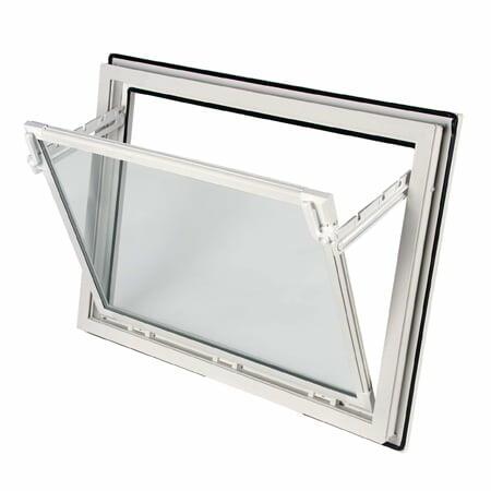 Bouwplast Easy hopper windows with overlap flange profile