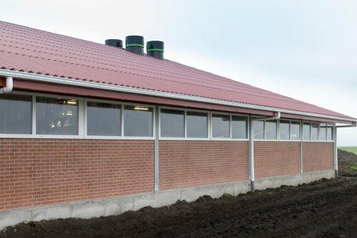 Bouwplast-Kippfenster mit flachem/ stumpfem Profil